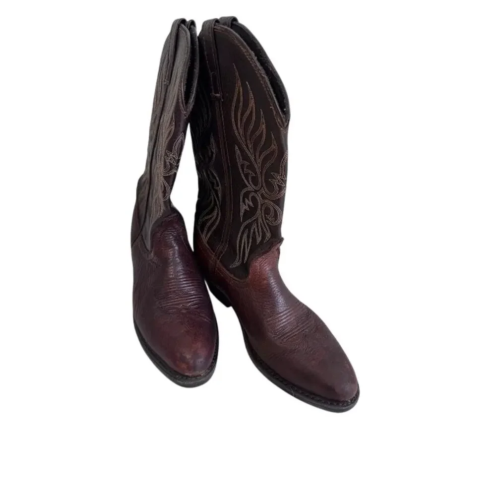 Laredo 5752 Women's Size 8 M Brown Leather Western Cowboy Cowboy Boots